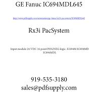 GE Fanuc IC694MDL645: Input Module 24 VDC 16 Point POS/NEG ...