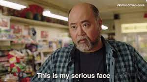 Kim's convenience is such a genuinely lovely show. Serious Face Gif By Kim S Convenience Find Share On Giphy