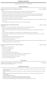 Following are the documentation is prepared before the startup or at the end of commissioning and to be handed over once the commissioning. Instrumentation Controls Engineer Resume Sample Mintresume