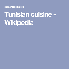 Tunisian Cuisine Wikipedia Cuisine Tunisian Wikipedia