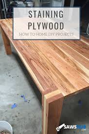How To Select Stain And Finish Plywood Diy Dining Room Table Diy Dining Table Farmhouse Dining Room Table
