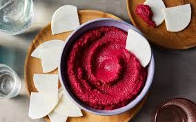 The Lentil And Beet Combo Make This A Filling Fiber Rich Snack That S Great For Heart And Gut Health In 2020 Beet Hummus Beet Hummus Recipe Food Processor Recipes
