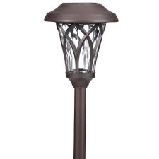 Hampton Bay Solar Bronze Outdoor Integrated Led Landscape Fan Cage Path Light With Water Glass Lens 6 Pack Nxt 8029 6pk The Home Depot Pathway Lighting Path Lights Outdoor Path Lighting