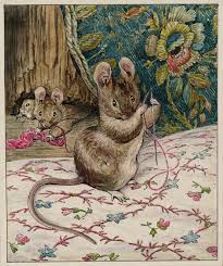 The Mice at Work: Threading the Needle', Helen Beatrix Potter, c ...