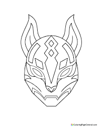 Give your team a competitive edge in team raids and contests with your own fortnite logo! Fortnite Drift Kitsune Mask Coloring Page Coloring Page Central