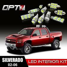 Details About Opt7 18pc Interior Led Light Bulbs Package Kit For 02 06 Chevy Silverado White