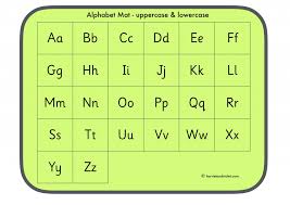 Alphabet Mat Uppercase And Lowercase Printable Teaching
