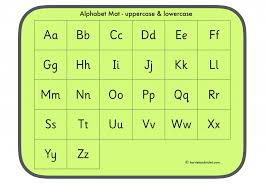 alphabet mat uppercase and lowercase printable teaching