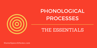 Phonological Processes Are Different From Articulation Disorders