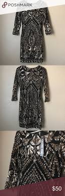 Gianni Bini Black And Gold Sequin Dress Gold Sequin Dress Sequin Dress Dresses