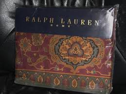 Ralph Lauren Sheets Lauren Ralph Lauren Sheets Pillowcases Ralph Lauren Equestrian Paisley Queen Flat Top Sheet Burgundy Olive Rare Find Paisley Sheets Paisley Ralph Lauren