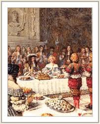 Au Xviie Siecle Cuisine Francaise Xviie Siecle Dessin Repas Roi Soleil