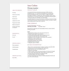 Teacher Resume Template 19 Samples Formats