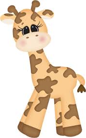 La imagen está bien resumida para asegurarse de que su hijo no tenga problemas de coloración. Giraff Animal Clipart Baby Quilts Animated Animals