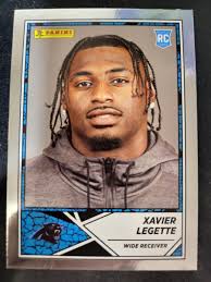 2024 Panino NFL Sticker Card Collection Xavier Legette RC FOIL #84 Panthers