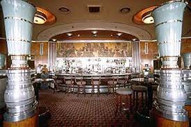 Queen Mary Steamship Observation Lounge Art Deco Interior Design Streamline Moderne Architecture Nautical Interior Design