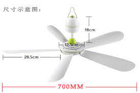 Small ceiling fans provide plenty of airflows while avoiding the problems of noise and safety small ceiling fans generally do not exceed 42 inches in size. Zhonglian Fd10 70 Zhonglian Fd10 70 Plastic Ceiling Fan Small Electric Fan High Winds Mute Diameter 700mm Diameter Sphere Diameter Quarterdiameter Of A Baseball Aliexpress