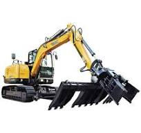 Jg80L Экскаватор Hirail с изменителем спальных мест, железнодорожный  подрезчик балласта, машина для уплотнения балласта