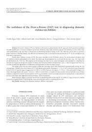 Fie reduse costurile pe care le implica. Pdf The Usefulness Of The Draw A Person Dap Test In Diagnosing Domestic Violence On Children