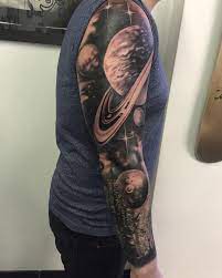 Emma Sailor On Instagram Some Fresh Some Healed Some Swollen Some Flat In Progress Needing A Couple Mo Galaxy Tattoo Sleeve Space Tattoo Space Tattoo Sleeve