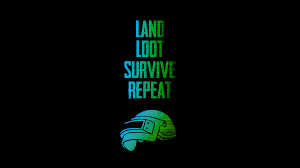 PUBG 4K Wallpaper, Survive, Loot, Repeat, Black background, helmet,  Black/Dark, #1174