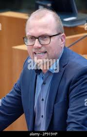 Duesseldorf, Germany. 10th Mar, 2023. Member of Parliament Ralf Witzel  (FDP), speaks during a plenary session in the state parliament of North  Rhine-Westphalia. Credit: Henning Kaiser/dpa/Alamy Live News Stock Photo
