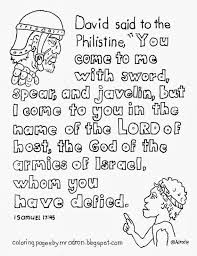 Small companies taking on big rivals. Coloring Pages For Kids By Mr Adron David And Goliath Coloring Coloring Library
