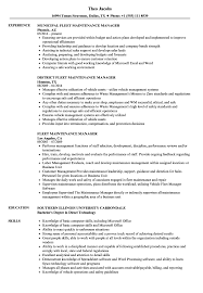 Maintenance manager job description example. Fleet Maintenance Manager Resume Samples Velvet Jobs