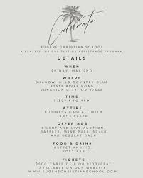 Our annual “Celebrate ECS” fundraiser is just two months away and we are so  excited! If you don't have tickets yet, act fast as spots are filling up!  Note