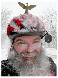 On your bicycle in winter