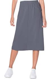 Proflex By Landau Women S Modern A Line Elastic Waist Scrub Skirt In 2021 Scrub Skirts Skirts Womens Scrubs