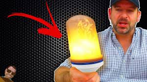 G4 flickering flame fire effect led bulb corn light retro decoration lamp. Realistic Led Fire Light Bulb Review Youtube