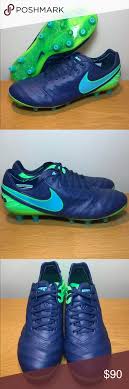 Nike Tiempo Legend Vi Ag Pro Soccer Cleats Blue Green Nike Shoes Soccer Cleats Cleats