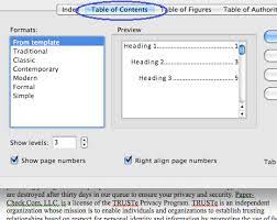 Microsoft Table Of Contents Word 2011 Mac