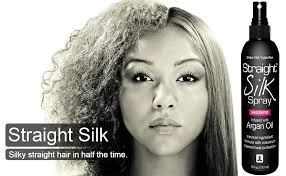 Mood swing straightening spray change your hair like you change your mood. Amazon Com Straight Silk Spray With Moroccan Argan Oil Hair Straightening Protector Detangler Alcohol Free Heat Protectant Up To 450 F Flat Iron Blow Dry Unscented Hair Spray