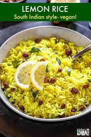 Lemon Rice Indian Rice Recipes Indian Food Recipes Indian Food Recipes Vegetarian