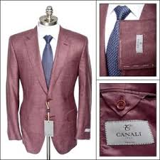 Details About 1495 Nwt Canali Brick Red Wool Silk Slim Fit Sport Coat Jacket 54 44 R Fits 42