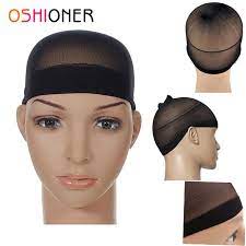 Oshioner 2 Pcs Pack Unisex Wig Cap Weave Hair Net Stretchable Elastic Free Size Hairnet Mesh Wig Cap For Making W Making Wigs Wig Caps For Making Wigs Cap Hair