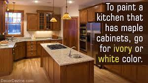 Matching Wall Colors With Kitchen Cabinets Is Essential In Interior Decorating Here Are Some Paint Colors Maple Kitchen Cabinets Maple Cabinets Kitchen Paint
