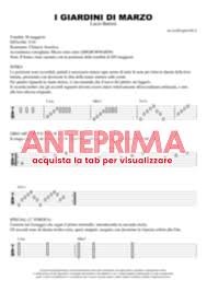 Non sara' un'avventura non puo' essere soltanto una primavera questo amore non e' una stella che al mattino se ne va oh no no no no no no. I Giardini Di Marzo Tab Chitarra 100 Corretta