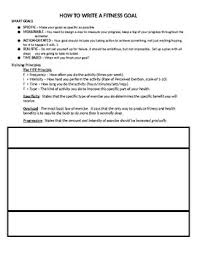 Fitt Principle Worksheet Teachers Pay Teachers