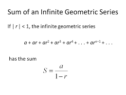 For example, the series is geometric, because each successive term can be obtained by multiplying the previous term by 1/2. Sec 11 3 Geometric Sequences And Series Objectives To Define Geometric Sequences And Series To Define Infinite Series To Understand The Formulas For Ppt Download
