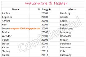 Apakah anda mencari gambar transparan garis kartun latar belakang pesan sekolah sepak bola gadis tangan cinta orang tekstur teks lingkaran pernikahan kopi salju selamat ulang. 2 Cara Membuat Watermark Di Excel Computer 1001