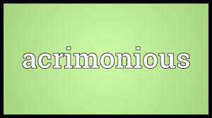 Maybe you would like to learn more about one of these? Acrimonious Meaning Youtube