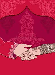 Whether you're looking for an invite for an actual. Wedding Indian Invitation Card On Red Background India Marriage Template Beautifully Decorated Indian Bride Hand Close Up Of Gro Stock Vector Illustration Of Married Frame 105251801