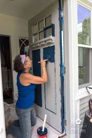 We painted our front door blue and it really didn't take long at all. Painting A Front Door Painting Inspired