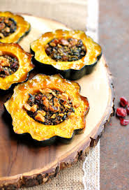 Acorn Squash Rings Stuffed With Spinach Receitas Cozinhar
