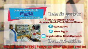 Pe adresa de mail si va vom contacta noi. Prezentare Braila Scoala Postliceala Feg