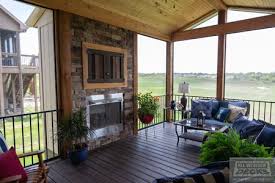 Gable roof framing is the most common type of roof in north america. Gable Roof Over Deck Screened In Deck Fireplace Patio Oasis Ideas Patio Pictures Covered Decks