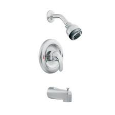 Moen Adler Single Handle Tub And Shower Faucet In Chrome L82694 At The Home Depot Family Bathroom Shower Faucet Shower Tub Tub And Shower Faucets
